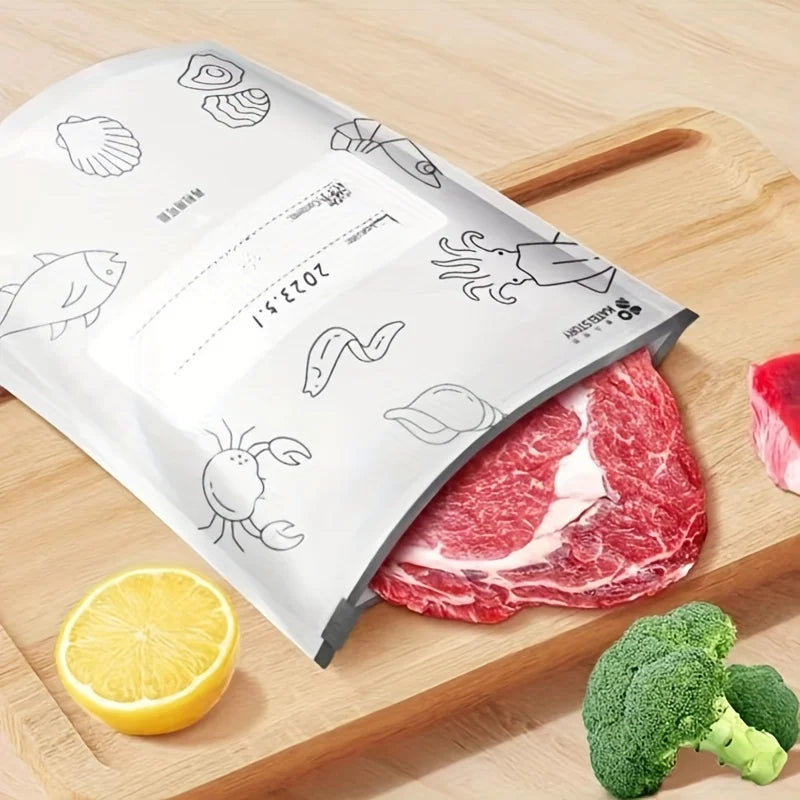 Reusable Aluminum Foil Food Storage Bags | Freezer & Pantry Organizer
