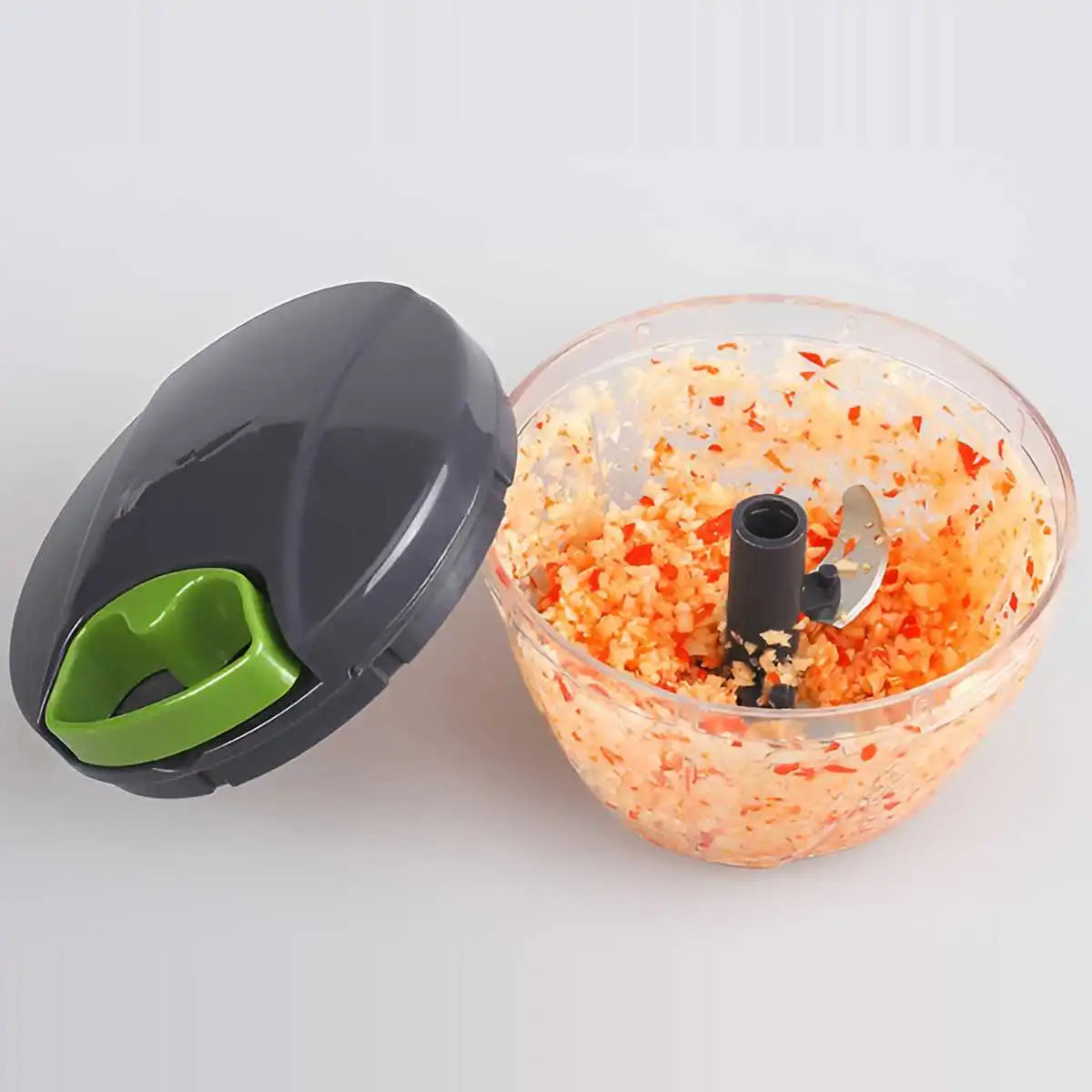 600/1000ML Manual Food Chopper Hand Pull String Vegetable Cutter Garlic Onion Food Processor