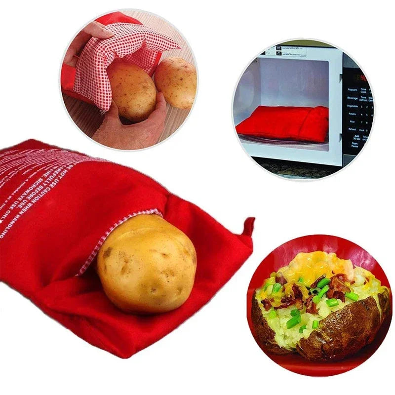 Reusable Microwave Potato Cooking Bag | Fast Baked Potato Cooker | Cook Nest Co.